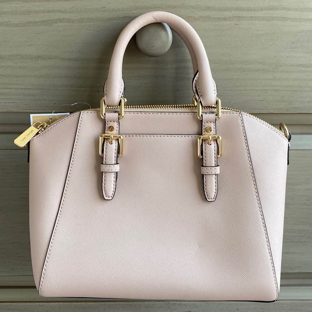 ‼️SOLD‼️Michael Kors Ciara small bag soft pink/gold - Picture 3 of 7